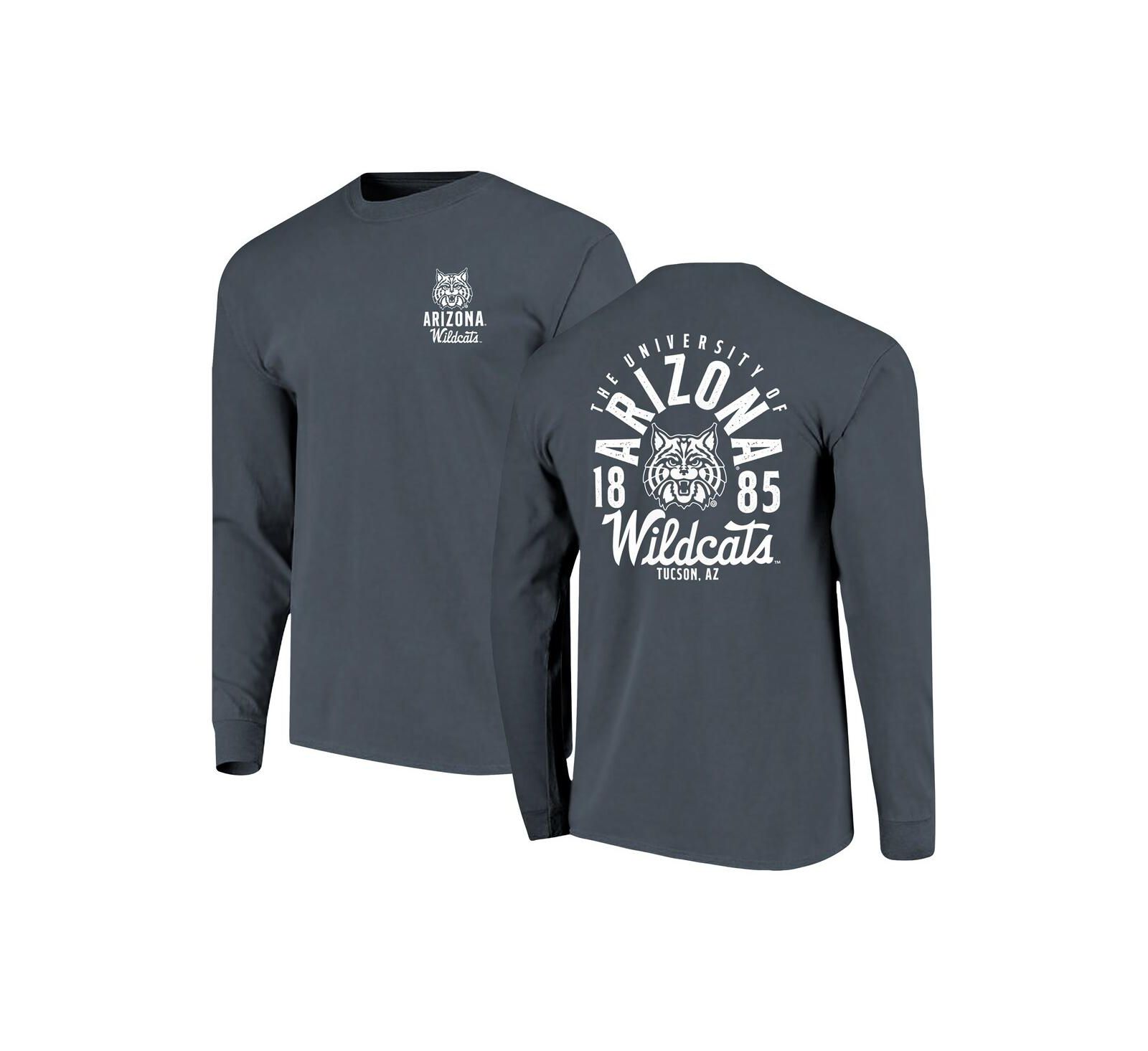 Image One Men's Navy Arizona Wildcats Comfort Colors Mascot Overlay Long Sleeve T-Shirt