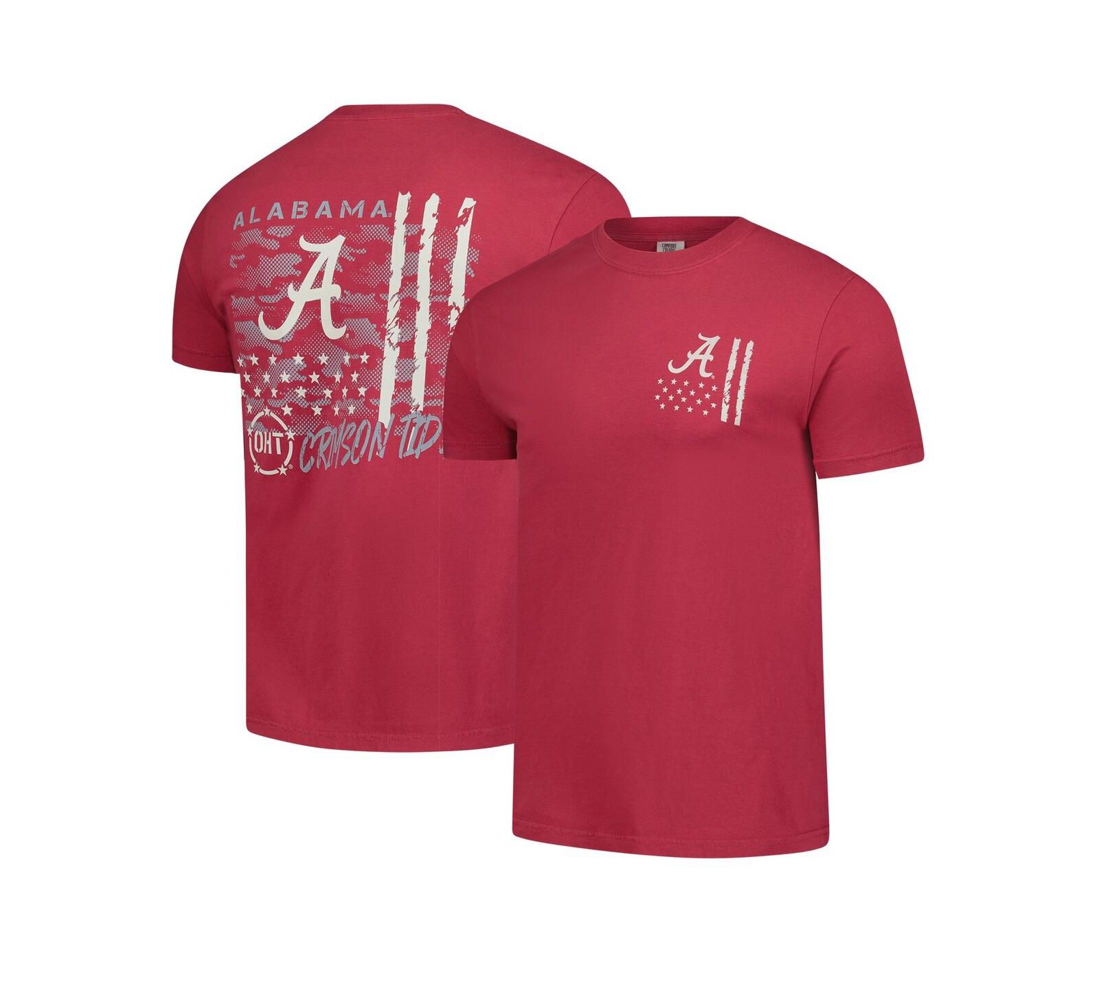 Image One Мужская футболка OHT Camo Overlay Comfort Colors Crimson Alabama Crimson Tide