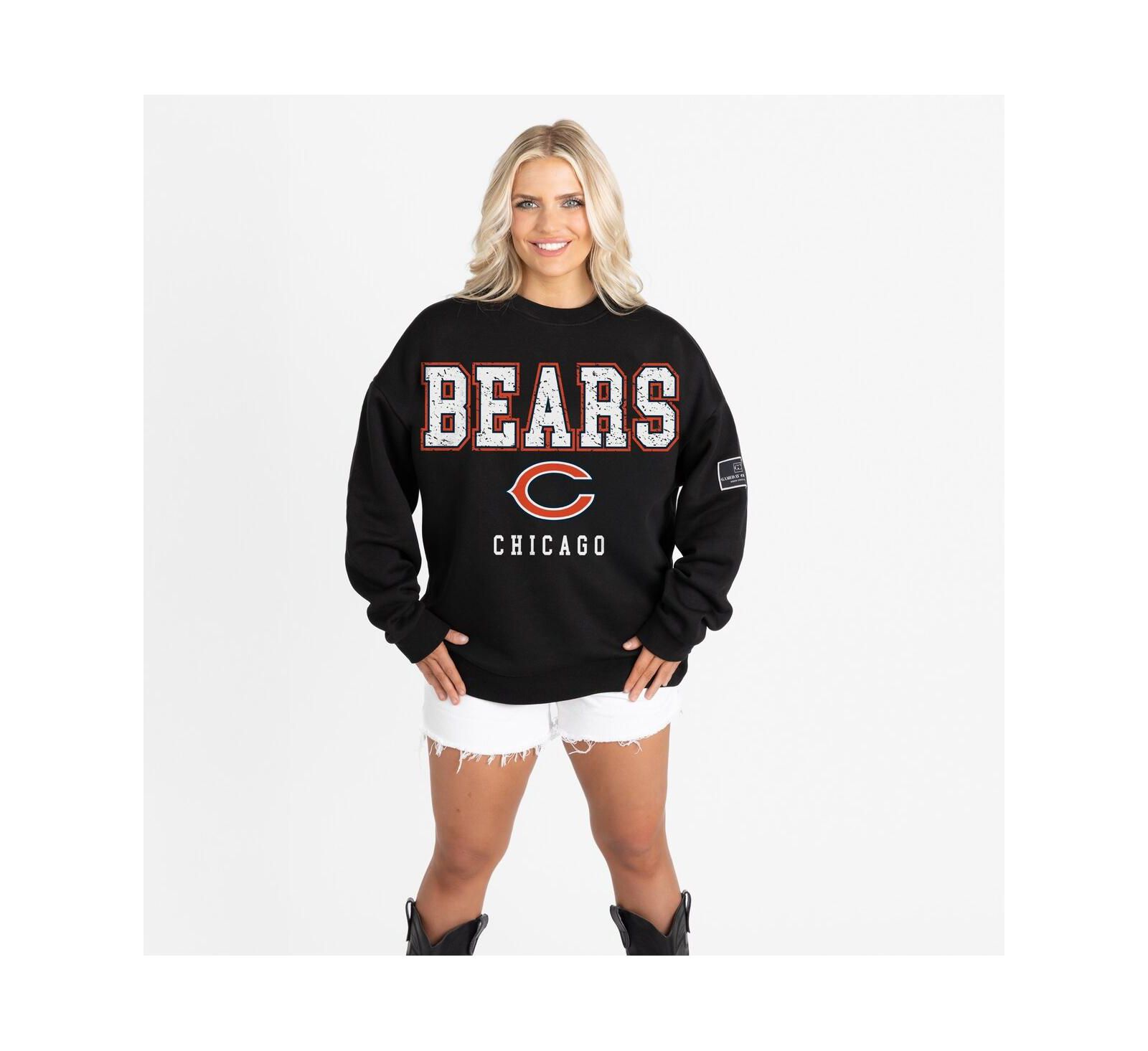 Gameday Couture Женская толстовка Black Chicago Bears Oversized Premium Fleece