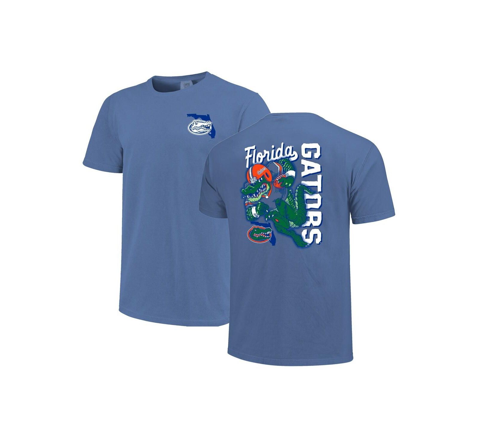 Image One Men's Royal Florida Gators Sketched Mascot Comfort Colors T-Shirt
