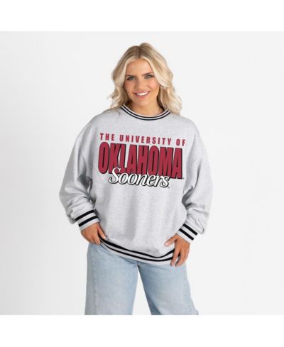 Женская оверсайз толстовка Gameday Couture Gray Oklahoma Sooners