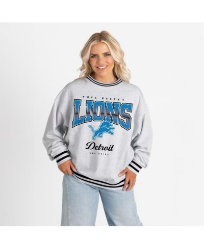 Gameday Couture Женский свитшот Detroit Lions, оверсайз, с полосками