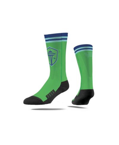 Носки Strideline Men's and Women's Seattle Sounders FC Jersey Hook Premium Crew