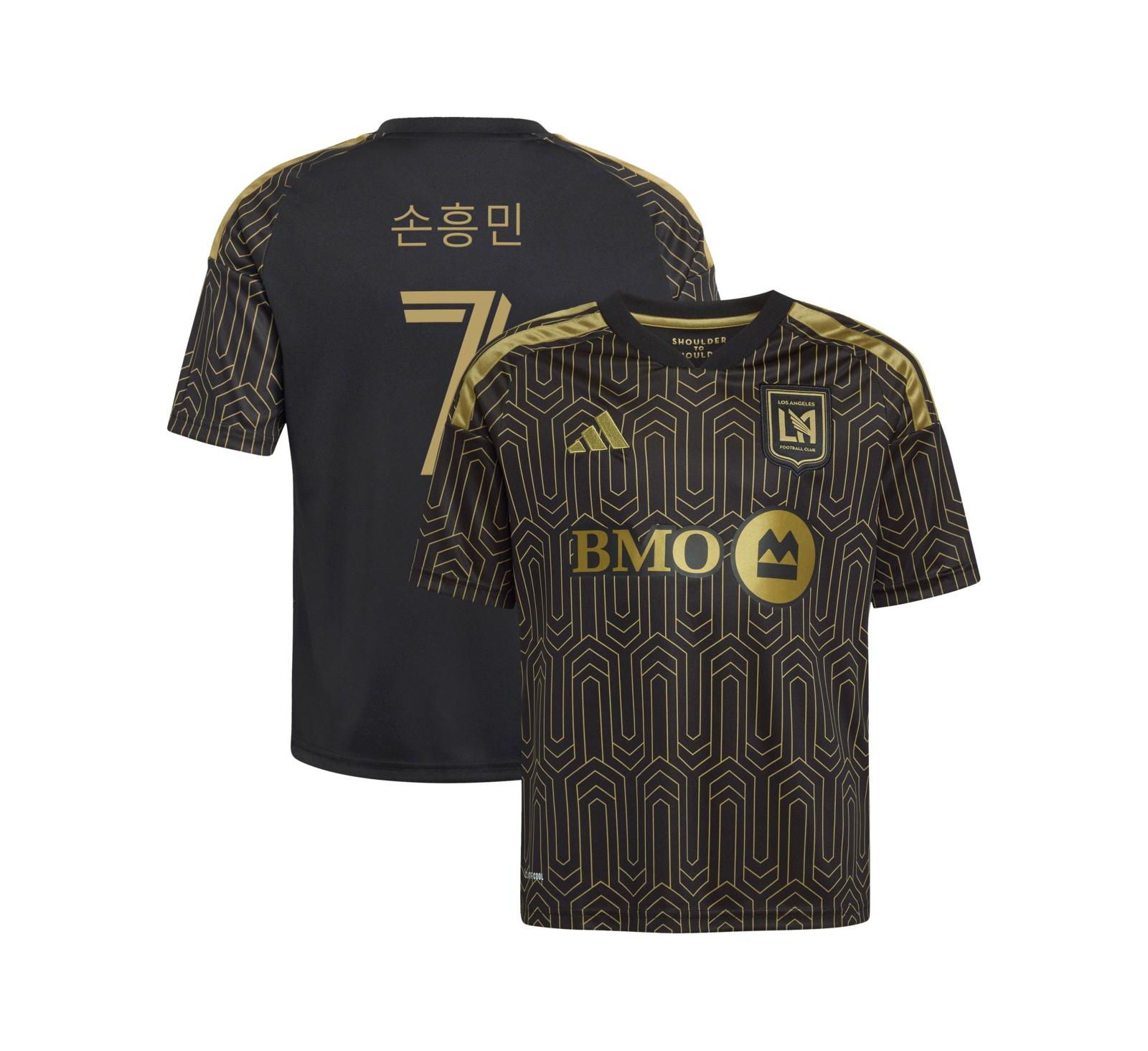 Adidas Big Boys and Girls Black LAFC 2026 Primary Kit Replica Jersey