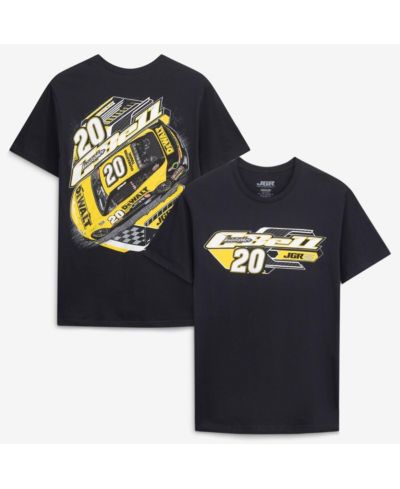 Мужская черная футболка Joe Gibbs Racing Team Collection с принтом Christopher Bell 20 DeWalt
