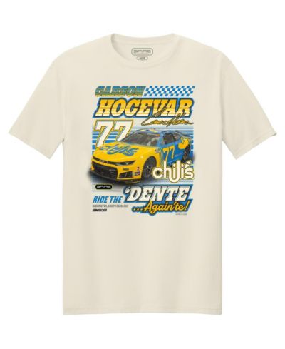 Мужская футболка Spire Motorsports Carson Hocevar 77 Chili's Car Throwback