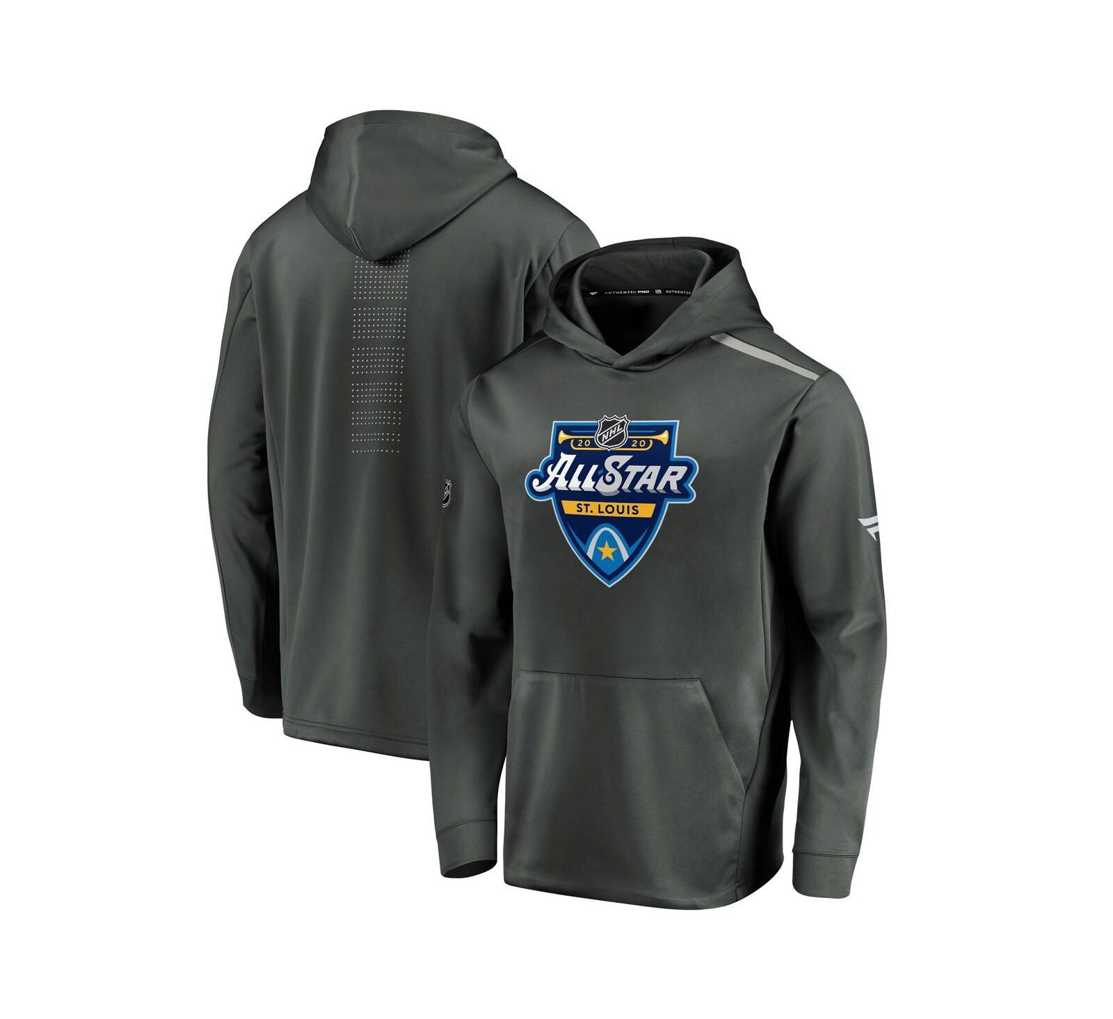 Мужское худи Fanatics Charcoal 2020 NHL All-Star Game Rinkside Pullover