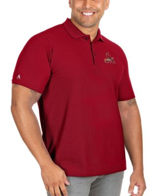 Antigua мужская рубашка-поло St. Louis Cardinals Legacy Pique, красный, Big & Tall