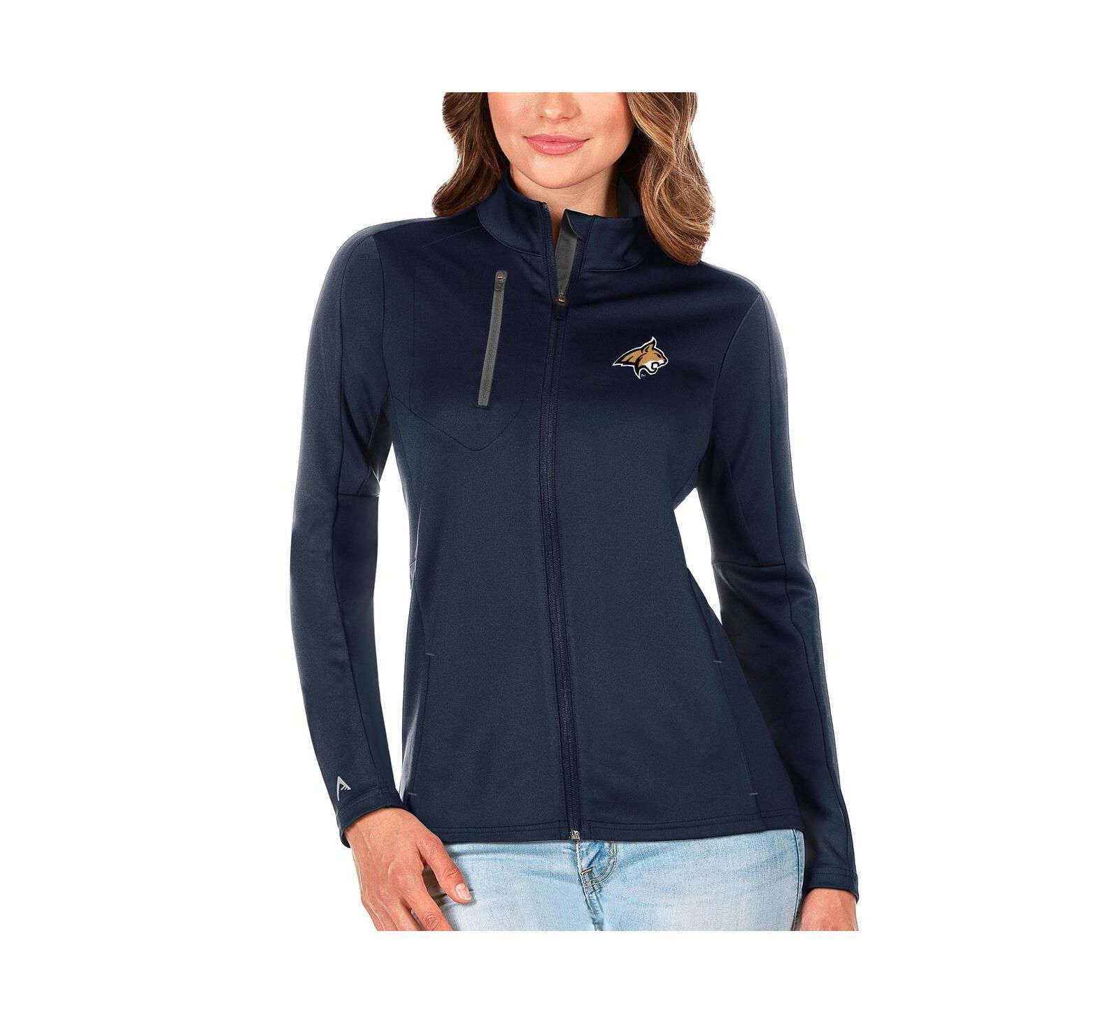 Antigua Women's Navy/Graphite Montana State Bobcats Generation Full-Zip Jacket