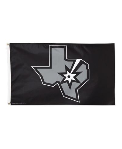 Wincraft San Antonio Spurs 3' x 5' Single-Sided Deluxe Secondary Team Logo Flag