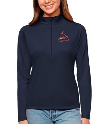 Женский джемпер Antigua Navy St. Louis Cardinals Tribute Quarter-Zip Pullover Sweatshirt