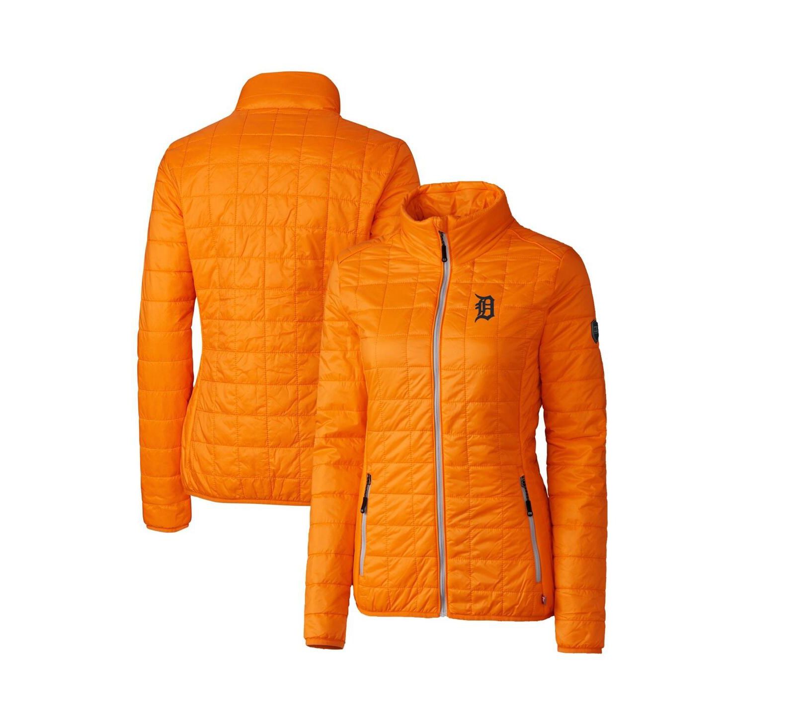 Женская ветровка Cutter & Buck Detroit Tigers Rainier PrimaLoft Eco, оранжевая