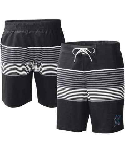 Мужские плавательные шорты G-III Sports by Carl Banks Miami Marlins Coastline Volley, черные