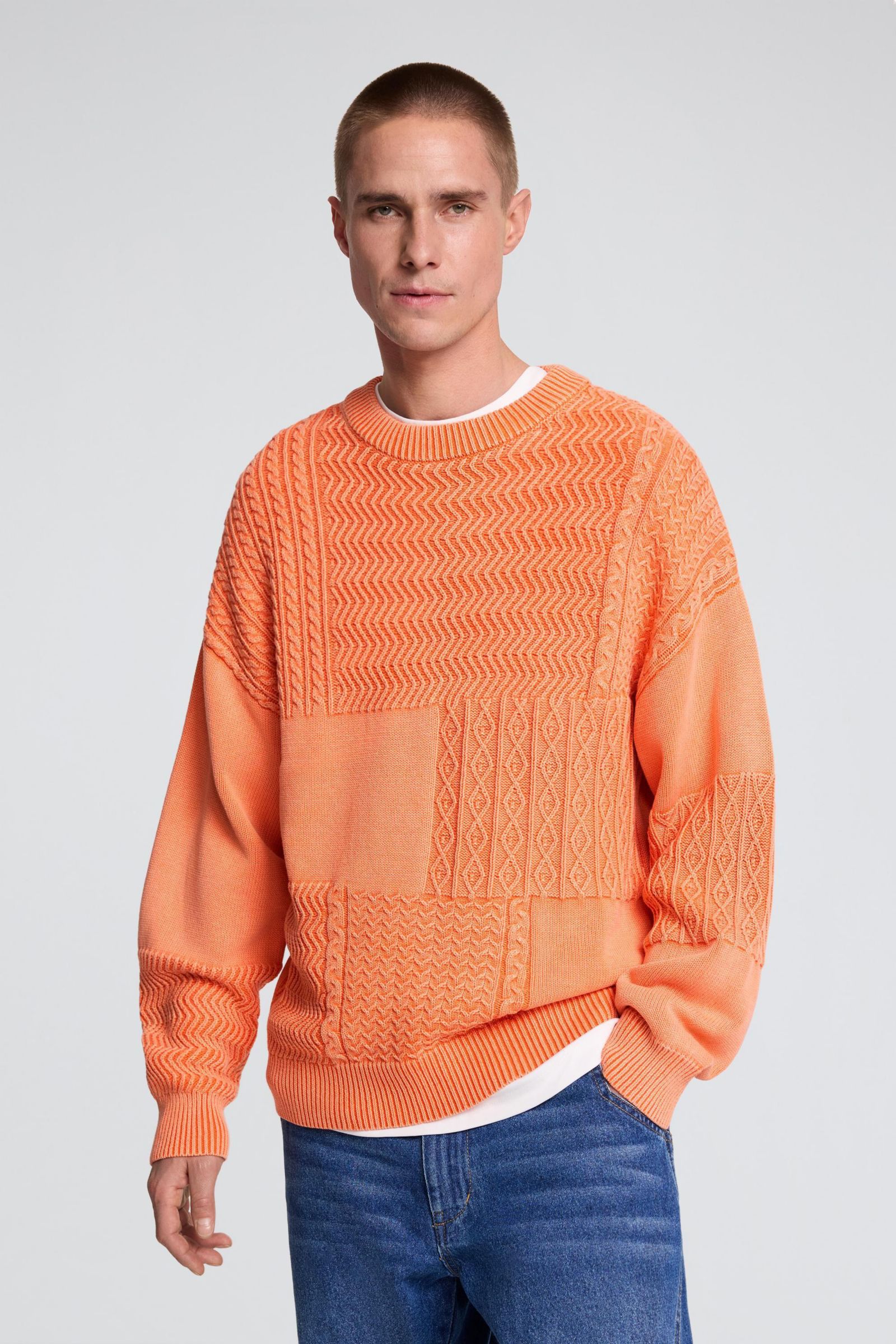 Desigual Men's Plain knit sweater