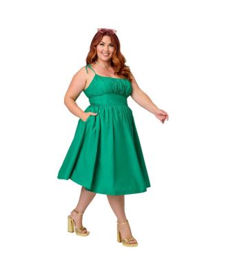 Unique Vintage Женское хлопковое платье Swing Dress Plus Size 1950s