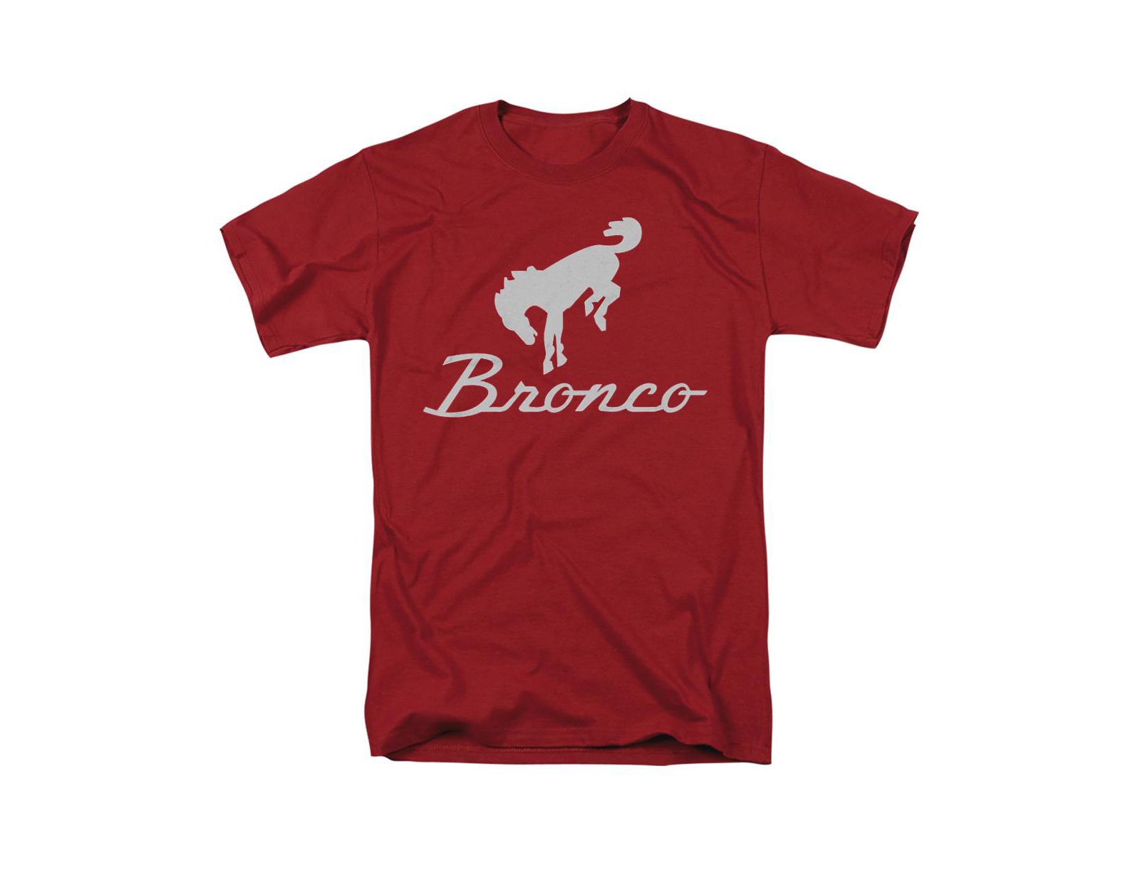 Logovision Men's Ford Bronco Chrome Bronco Logo T-Shirt