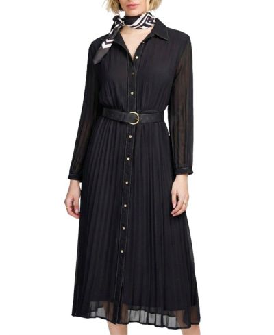 Женское плиссированное платье ELLE Collection Woven Pleated