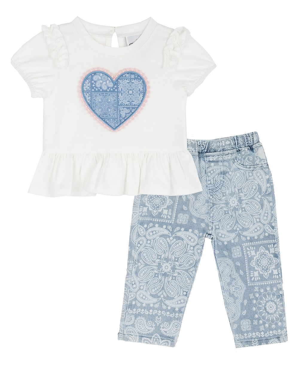 Комплект из 2 предметов для девочек Rare Editions Short-Sleeve Top and Pants