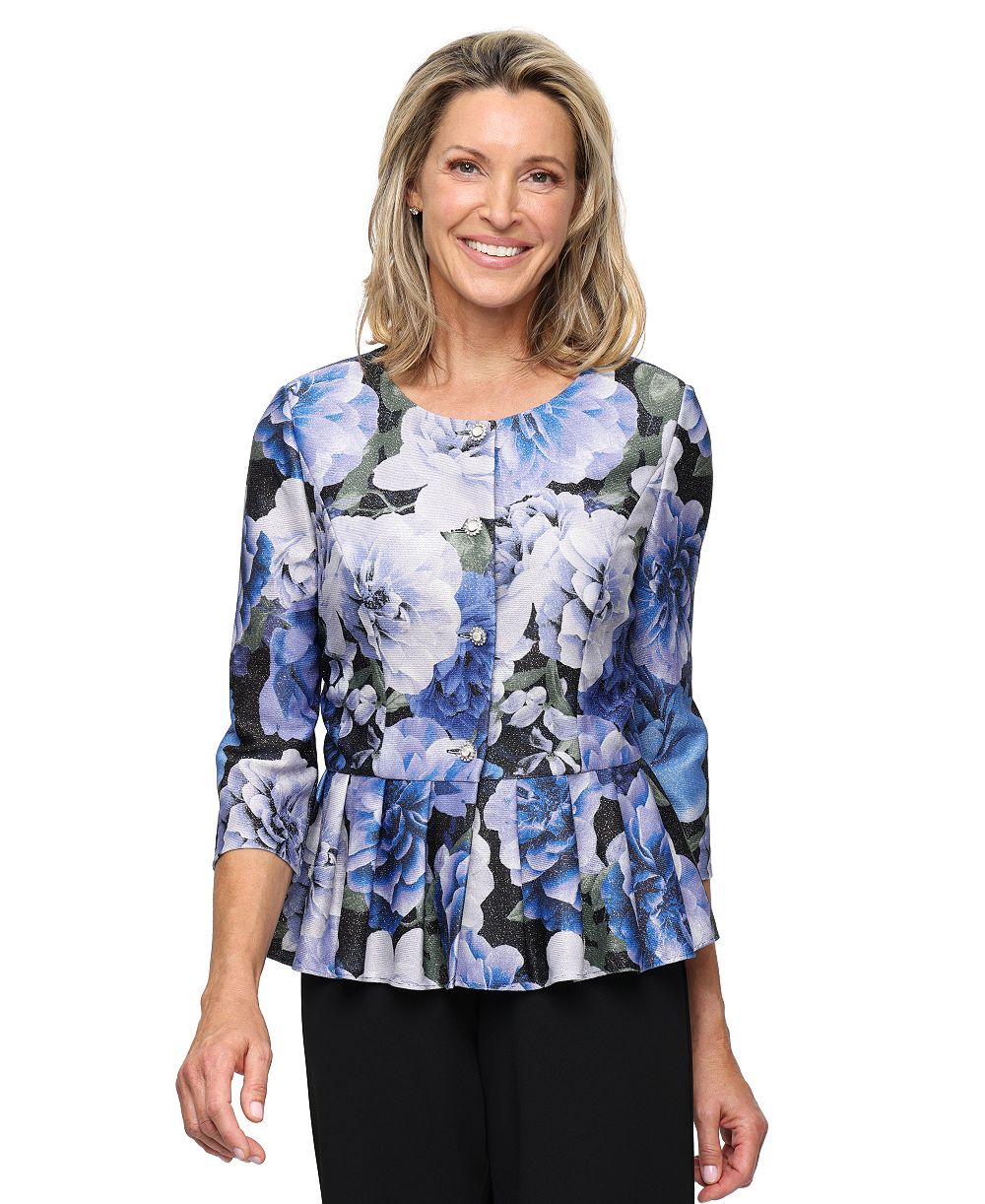 Женский топ Alex Evenings Printed Peplum
