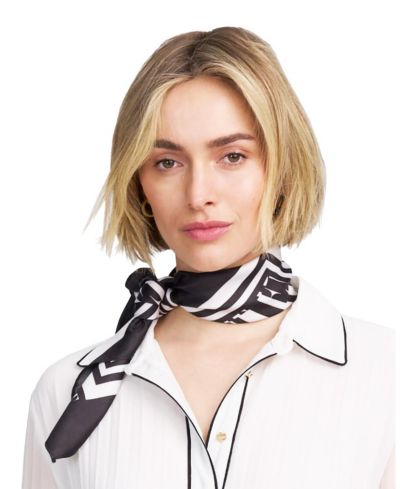 Женский атласный шарф ELLE Collection с принтом