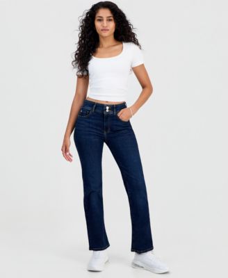 Джинсы GUESS Women's Shape Up Mid-Rise Straight-Leg