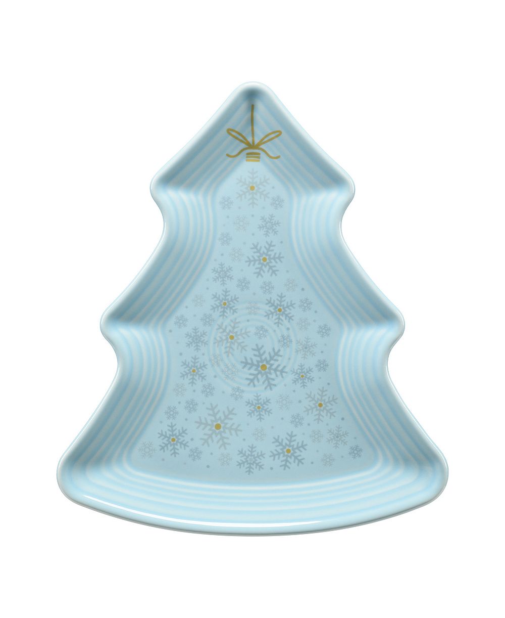 Плоская тарелка-украшение Fiesta Sky Snowflakes в форме снежинки, эксклюзивно в Macy's
