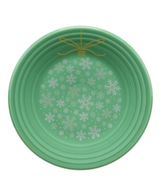 Сервировочная тарелка Fiesta Meadow Snowflakes с новогодним орнаментом