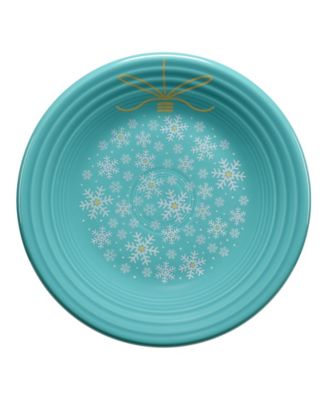 Fiesta Turquoise Snowflakes Luncheon Ornament Plate, Exclusively at Macy's