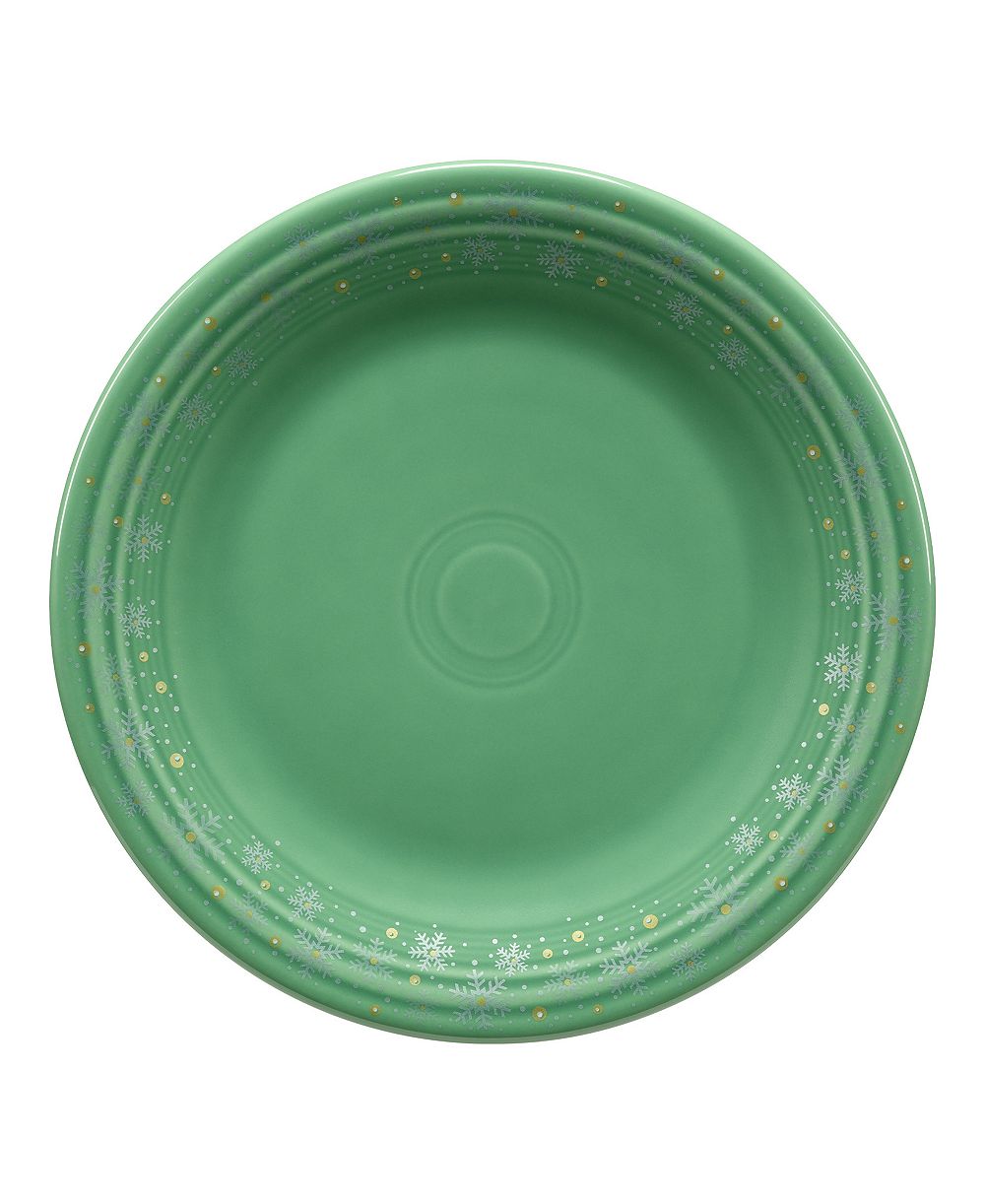 Fiesta Meadow Snowflakes Classic Rim Dinner Plate, Exclusively at Macy's