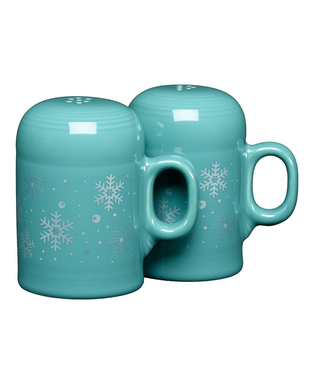 Fiesta Turquoise Snowflakes Rangetop Salt & Pepper Shakers, Exclusively at Macy's