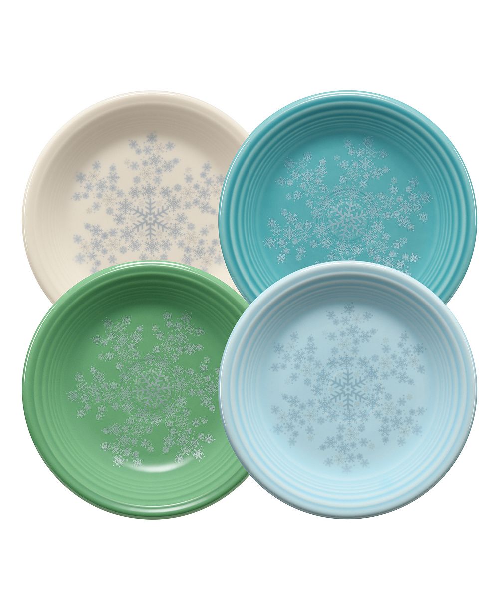 Fiesta Snowflakes Classic Rim Salad Plates, Set of 4, Exclusively at Macy's