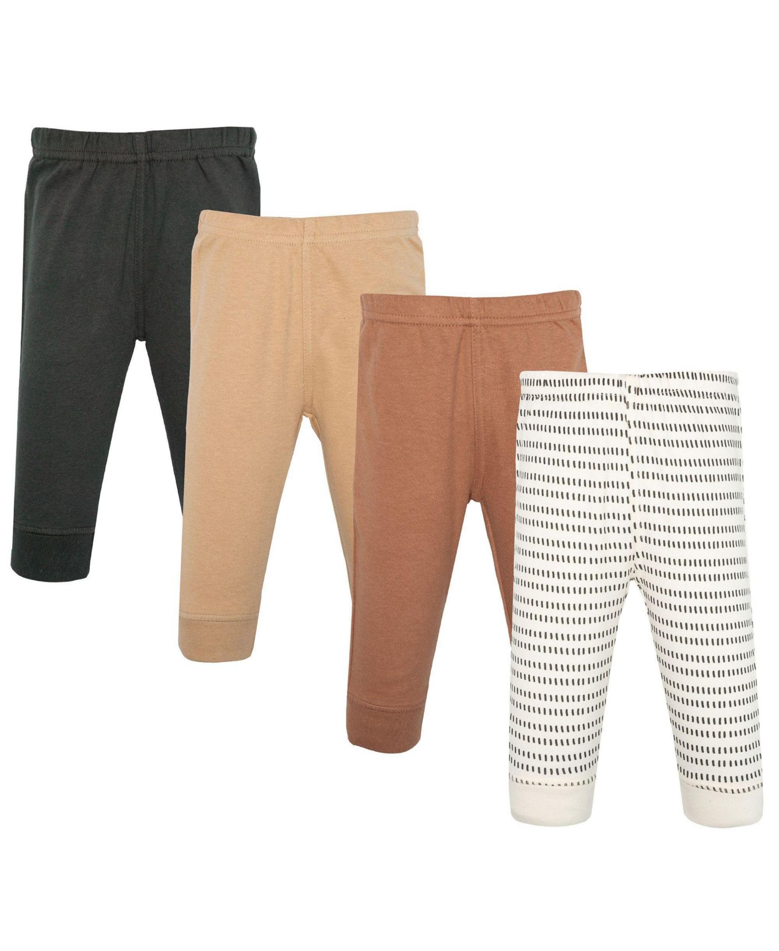 Брюки и легинсы Hudson Baby Toddler Boys Hudson 4piece Cotton Pants and Leggings, Modern Neutral Strip