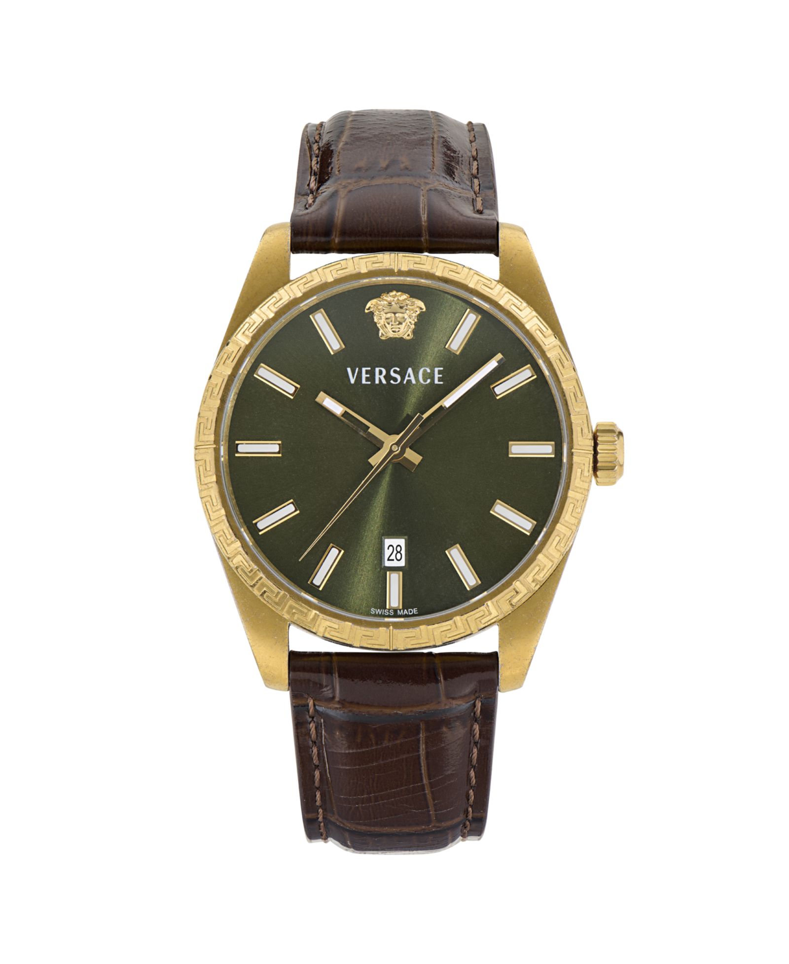 Часы Versace Men's Millenyium Brown Calf Leather Strap 40mm