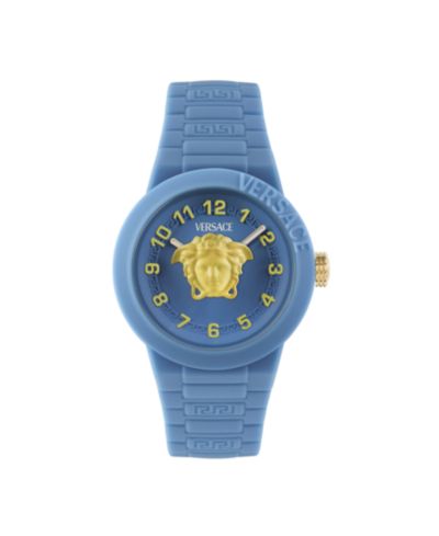 Детские часы Versace V-Pop с синим силиконовым ремешком, 34mm