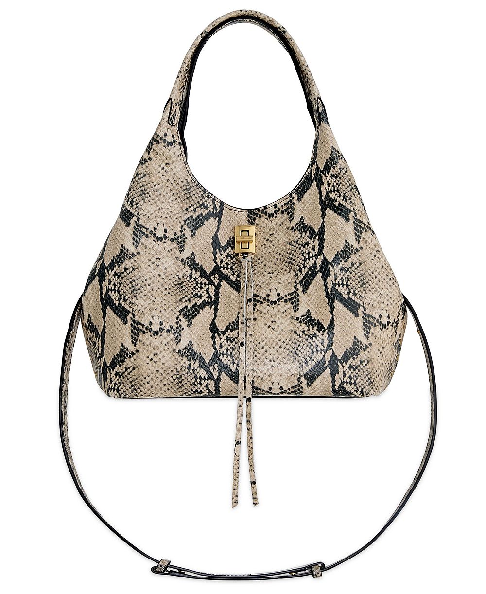 Rebecca Minkoff Darren Small Leather Snake Carrysome Crossbody Handbag