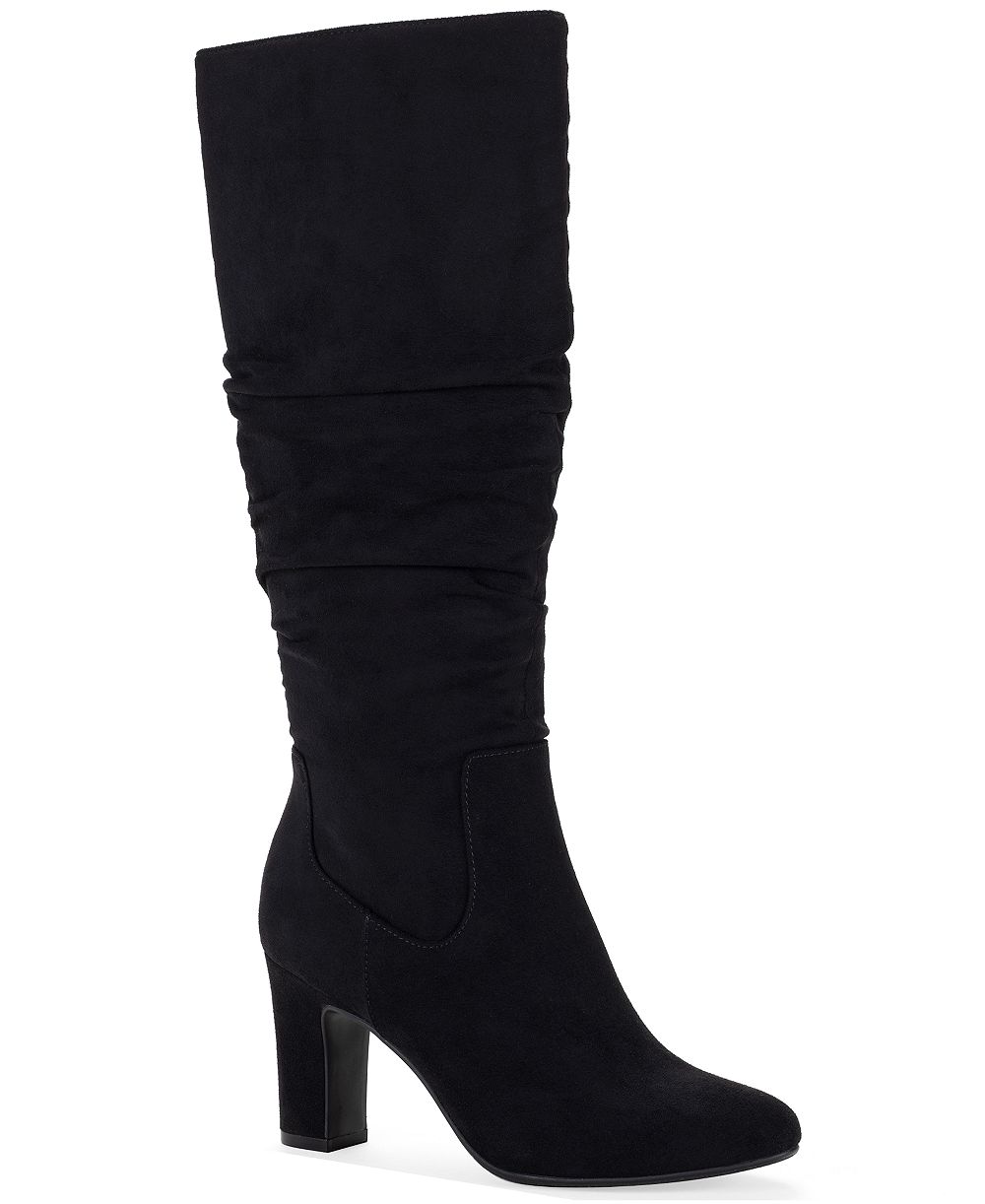 Style & Co Women's Mollyann Slouch Almond Toe Tall Boots, Macy's Exclusive