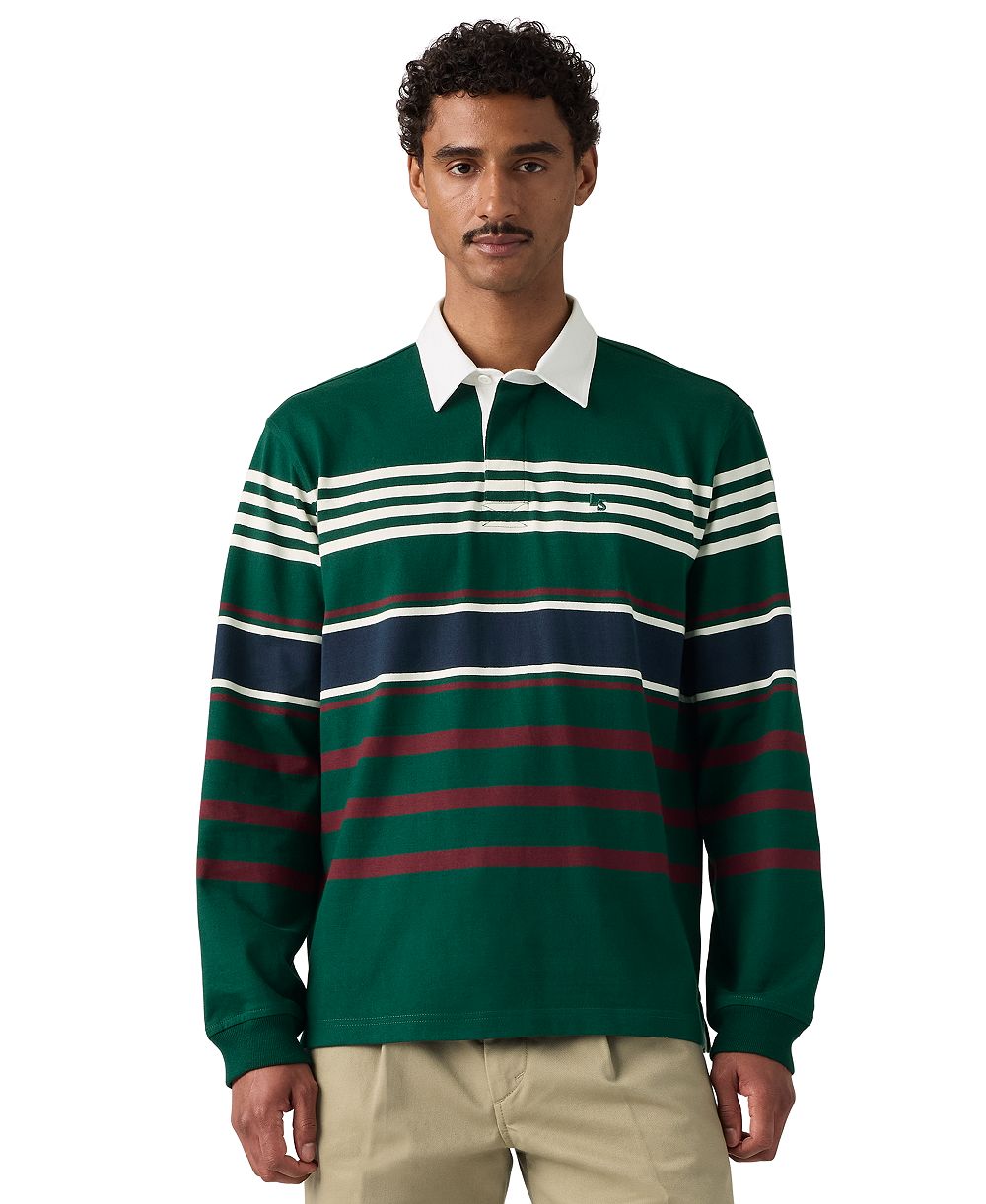 Levi's Men's Union Rugby Long-Sleeve Polo Shirt