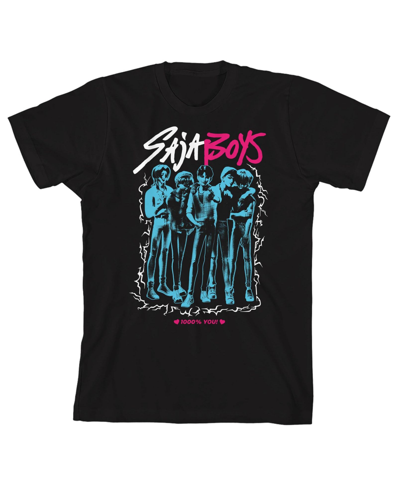 Детская футболка Kpop Demon Hunters Little & Big Boys Saja Youth Crew Neck Short Sleeve