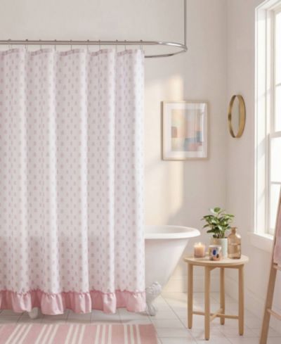 Intelligent Design Savanna Floral Ruffle 13-Piece Shower Curtain Set