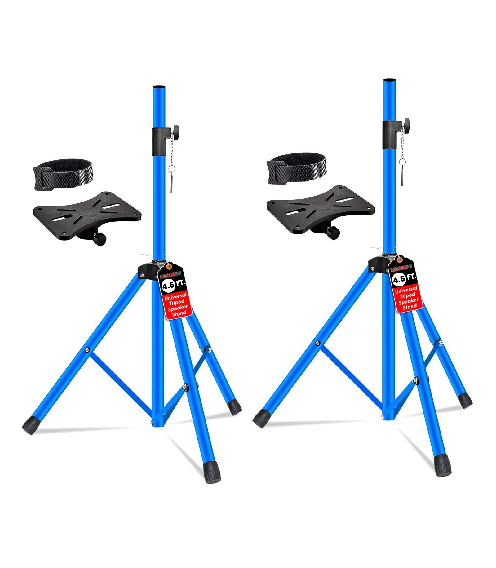 5 Core Adjustable Tripod Speaker Stands, 35mm Mount, Up to 54"