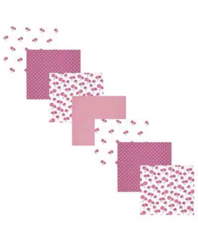 Набор пеленок Hudson Baby Girl из хлопка и полиэстера, 7 шт, Wild Rose Floral, One Size