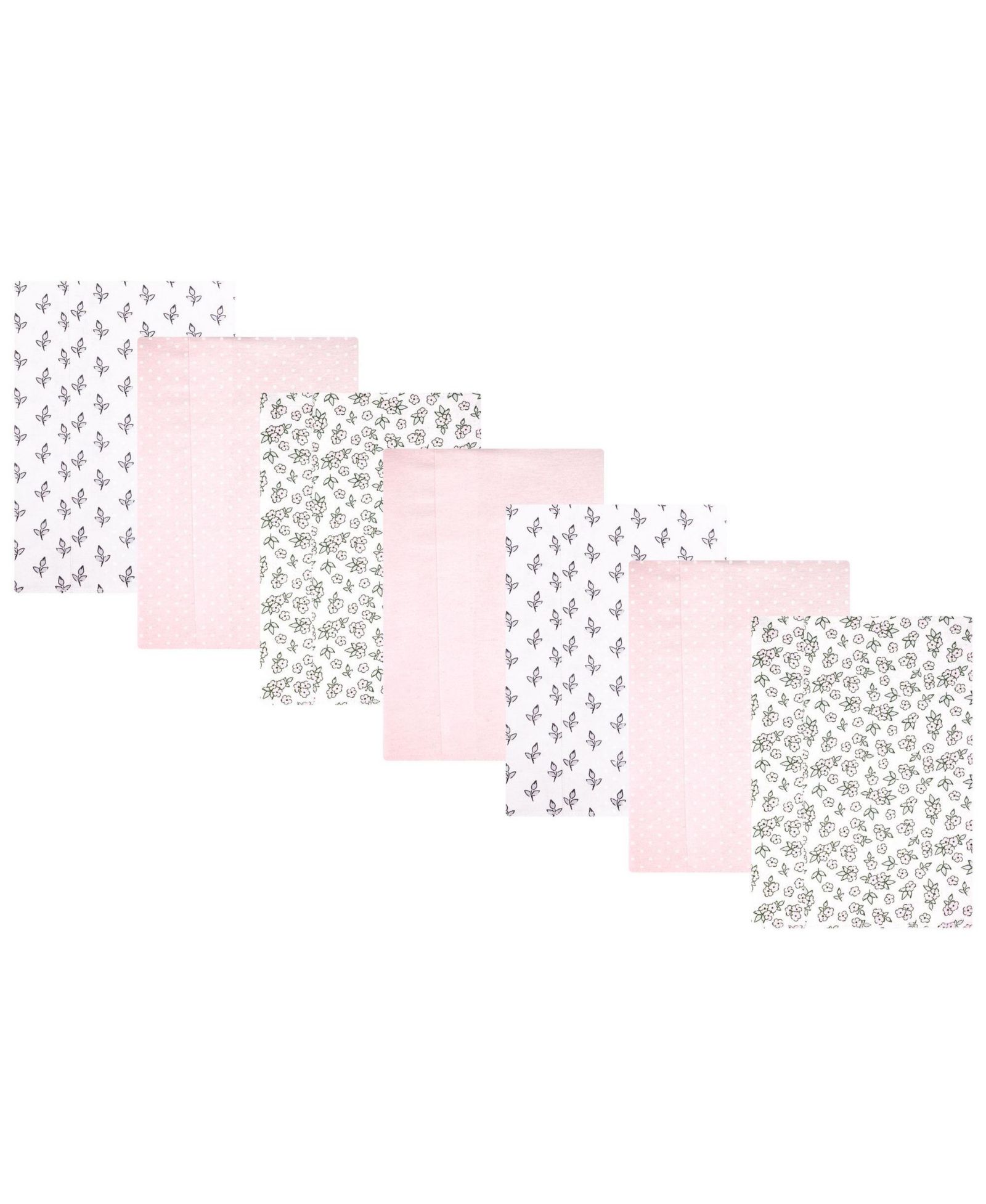 Hudson Baby детская хлопковая фланелевая пеленка, Pink Primrose, One Size
