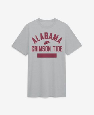 Men's Nike  Heather Gray Alabama Crimson Tide Arch Wordmark Legacy Tri-Blend T-Shirt