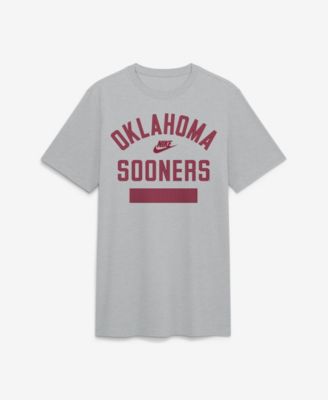 Men's Nike  Heather Gray Oklahoma Sooners Arch Wordmark Legacy Tri-Blend T-Shirt