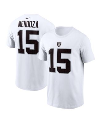 Nike Men's Fernando Mendoza White Las Vegas Raiders Name & Number T-Shirt