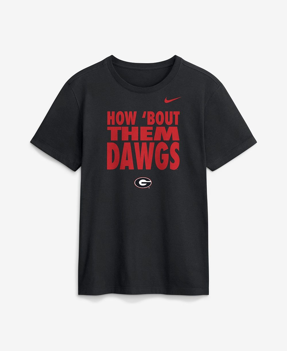 Nike Men's Black Georgia Bulldogs 2026 Sideline Dri-FIT Slogan T-Shirt