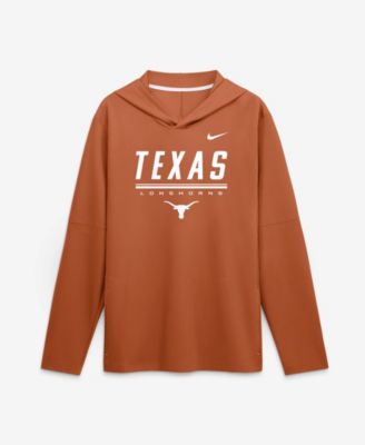 Nike Men's Texas Orange Texas Longhorns 2026 Sideline Lightweight Long Sleeve Hooded Dri-FIT T-Shirt