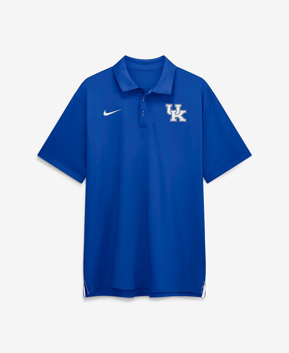 Nike Мужская синяя поло Kentucky Wildcats 2026 Sideline Tour Dri-FIT