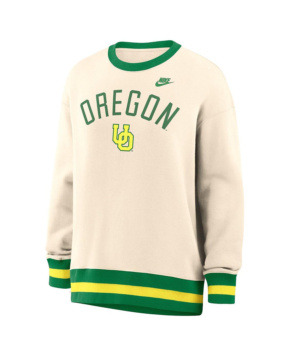 Nike Women's Natural Oregon Ducks Oversized Legacy Arch Phoenix Sweatshirt