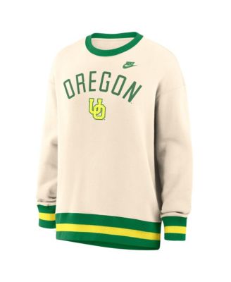 Nike Women's Natural Oregon Ducks Oversized Legacy Arch Phoenix Sweatshirt